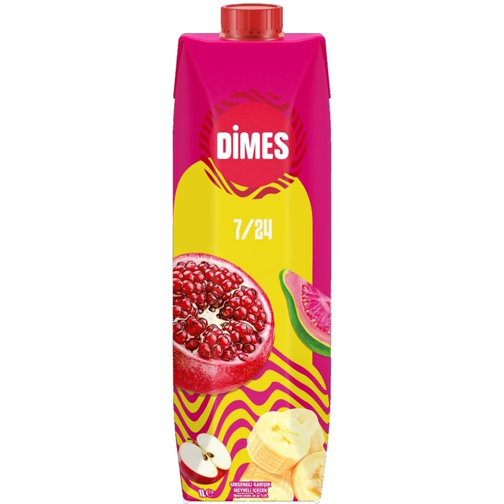 Dimes 7/24 Enerji Karışık Meyveli İçecek 1 L