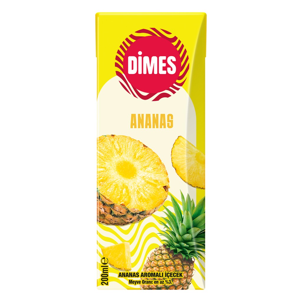 Dimes Ananas Aromalı İçecek 200ml