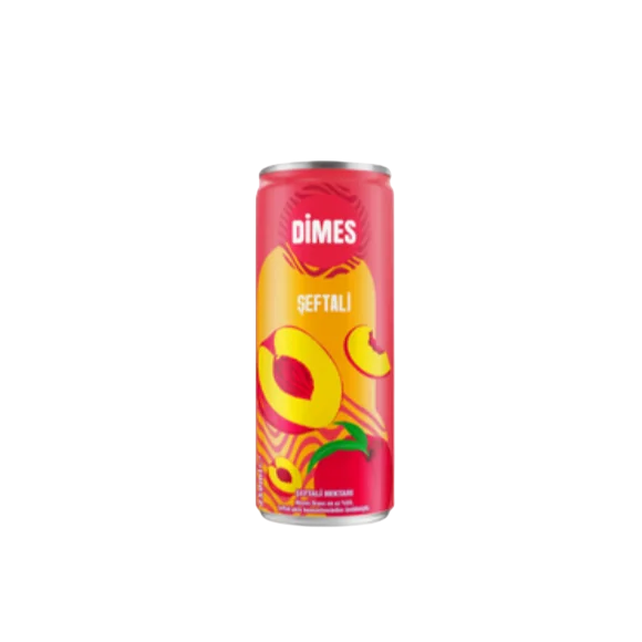 Dimes Şeftali Nektarı 250ml Teneke Kutu